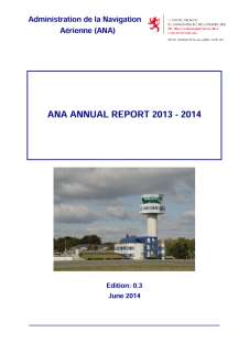 Rapport annuel 2013-2014 de l'Administration de la navigation aérienne (en anglais)