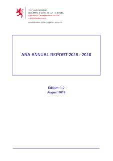 Rapport annuel 2015-2016 de l'Administration de la navigation aérienne (en anglais)